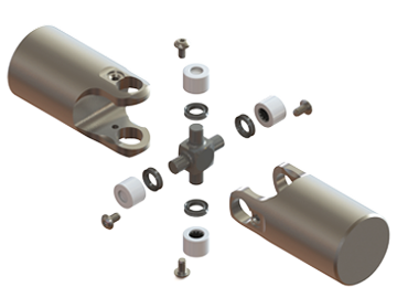 Pin and block universal joint