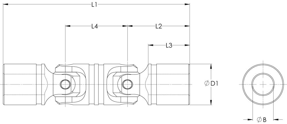 Stainless Steel - Double Universal Joint