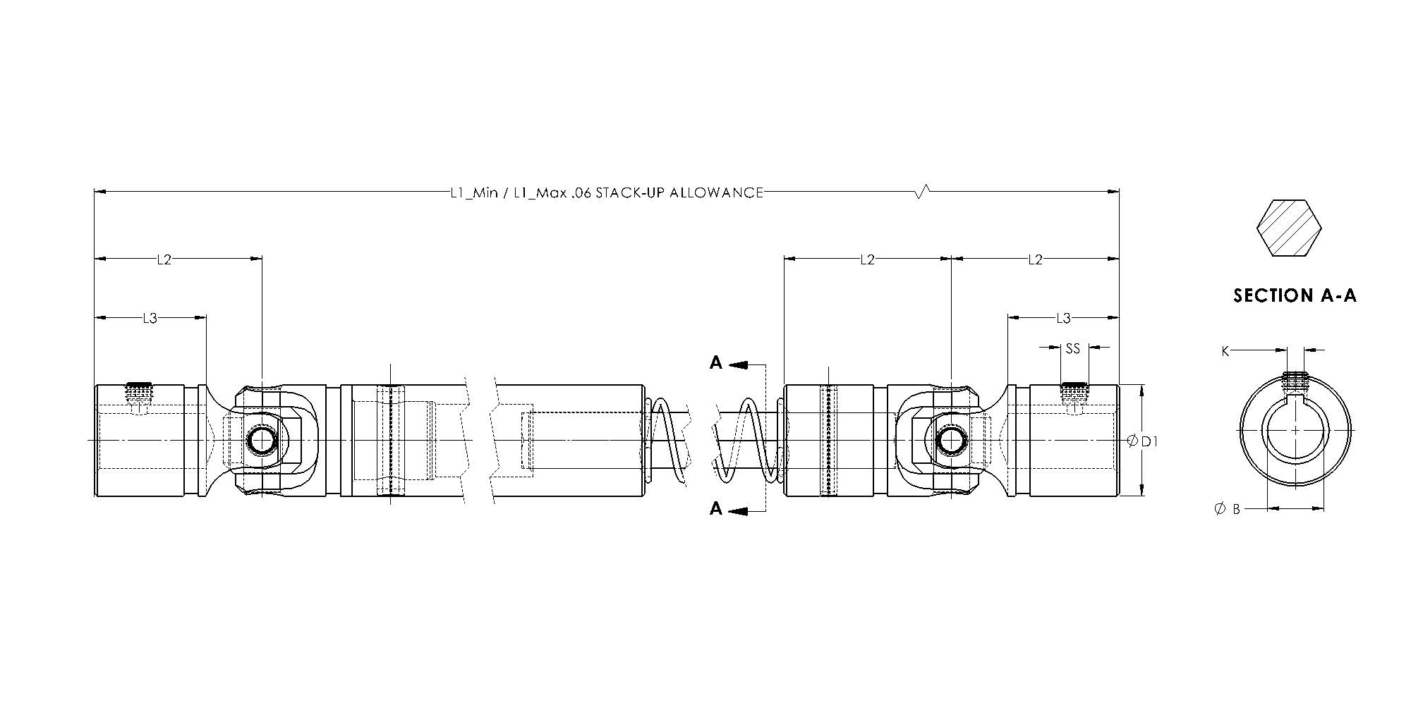 Heavy Duty - Telescopic Drive Shaft