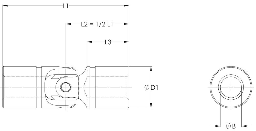 Stainless Steel - Single Universal Joint
