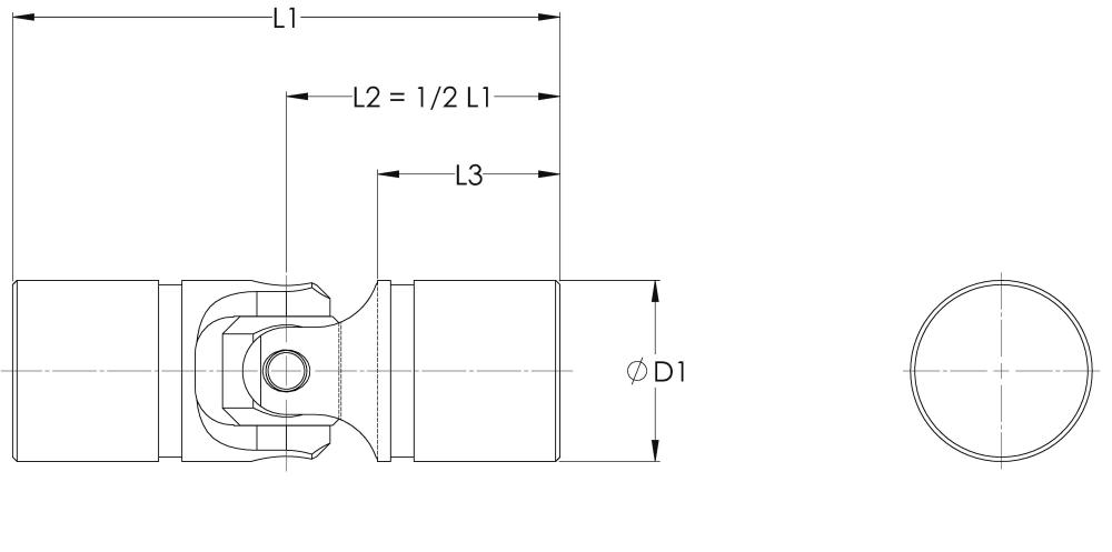 Stainless Steel - Single Universal Joint