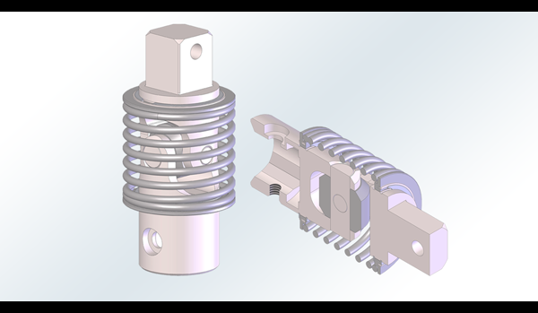 Spring supported Universal Joint
