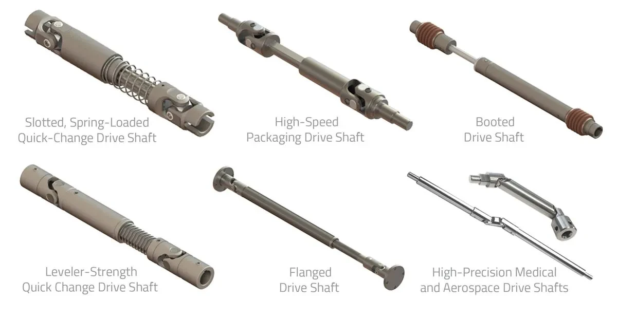 Various Telesopic Drive Shaft configurations