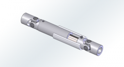 Telescoping drive shaft with nylon cover